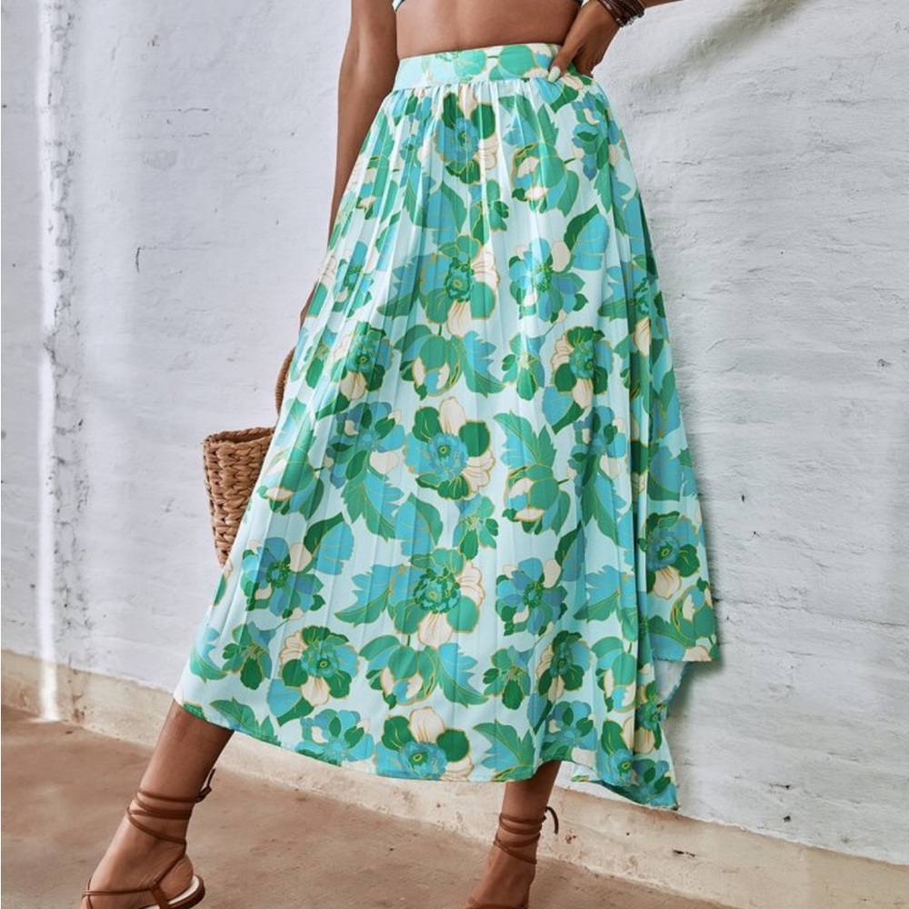 Floral Maxi Skirt size L